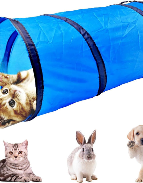 Load image into Gallery viewer, Cat Tunnel for Indoor Cats Interactive, Rabbit Tunnel Toys, Pet Toys Play Tunnels for Cats Kittens Rabbits Puppies Crinkle Collapsible
