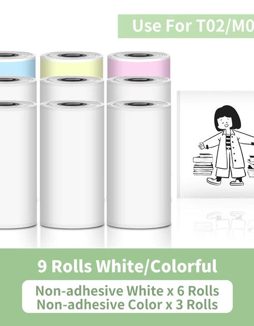 Load image into Gallery viewer, T02 Portable Printer Phomemo Mini Sticker Printer Self-Adhesive Labels Inkless Sticker Printer for Journal, Notes, Photo, DIY
