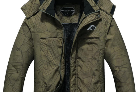Men'S Waterproof Ski Jacket Snowboarding Windbreaker Warm Winter Hooded Mountain Snow Coat