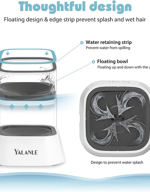 Load image into Gallery viewer, Dog Water Bowl No-Spill Pet Water Bowl Slow Water Feeder Dog Bowl No-Slip Pet Water Dispenser Vehicle Carried Dog Water Bowl for Dogs/Cats/Pets
