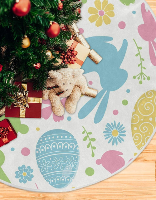 Load image into Gallery viewer, Easter Tree Skirt Easter Bunny Christmas Tree Skirt for Easter Day Holiday Party Home Decoration 36 Inch
