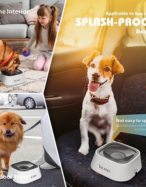 Load image into Gallery viewer, Dog Water Bowl No-Spill Pet Water Bowl Slow Water Feeder Dog Bowl No-Slip Pet Water Dispenser Vehicle Carried Dog Water Bowl for Dogs/Cats/Pets

