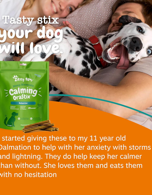 Load image into Gallery viewer, Calming Orastix for Dogs - Dental Sticks for Stress and Anxiety Relief with Hemp Melatonin Chamomile Dog Tartar Teeth Cleaning Calm Composure for Fireworks and Thunderstorms

