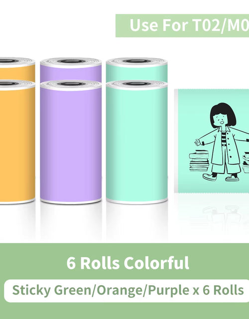 Load image into Gallery viewer, T02 Portable Printer Phomemo Mini Sticker Printer Self-Adhesive Labels Inkless Sticker Printer for Journal, Notes, Photo, DIY
