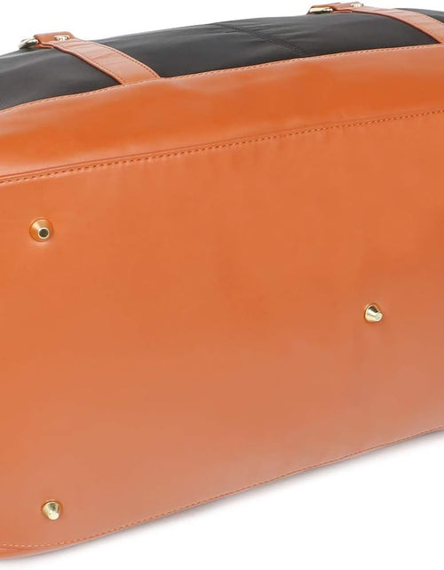 Load image into Gallery viewer, Duffle Bag Smooth Nylon Leather Weekender Overnight Travel Carry on Bag
