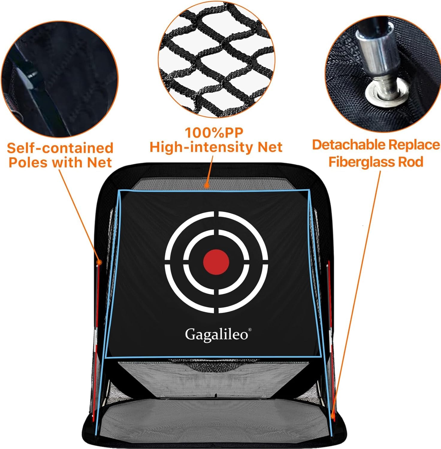 Golf Hitting Net,Golf Training Nets,Golf Net for Indoor,Golf Driving Net,Golf Practice Net,Golf Swing Net with Target Cloth and Carry Bag(Size Optional)
