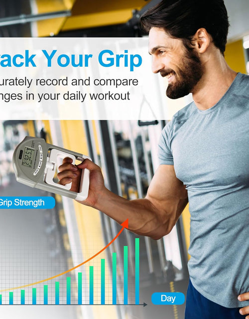 Load image into Gallery viewer, Hand Dynamometer Grip Strength Trainer - Electronic Hand Grip Strength Tester Grip Strengthener Hand Exerciser Meter Digital Hand Grip Training Gauge 198Lbs / 90Kgs
