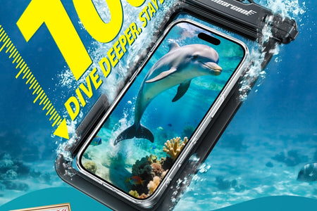Waterproof Phone Pouch, Waterproof Phone Case for Iphone 15 14 13 12 Pro Max XS Samsung, IPX8 Cellphone Dry Bag Beach Essentials 2Pack-8.3"
