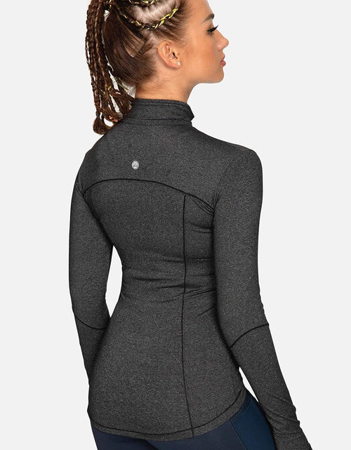 Load image into Gallery viewer, QUEENIEKE Running Jackets for Women, Cottony-Soft Full Zip Slim Fit Athletic Workout Jacket with Pockets
