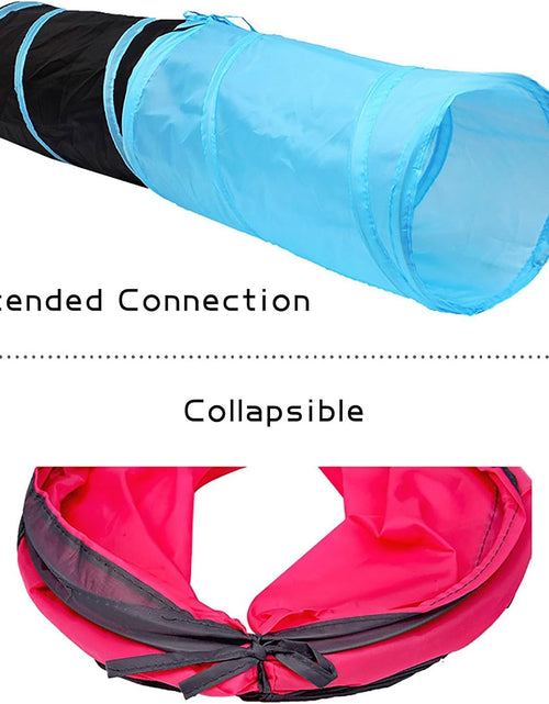 Load image into Gallery viewer, Cat Tunnel for Indoor Cats Interactive, Rabbit Tunnel Toys, Pet Toys Play Tunnels for Cats Kittens Rabbits Puppies Crinkle Collapsible
