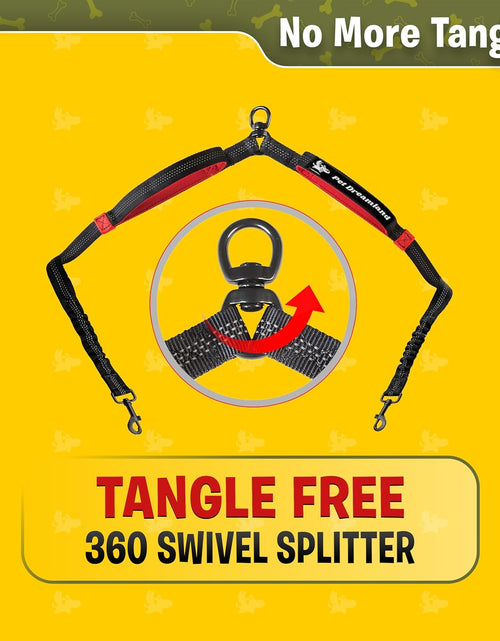 Load image into Gallery viewer, Exquisite Double Dog Leash for Large Dogs | Hands Free Dog Leash 2 Dogs | Waist Dog Leash for Large Dogs | Two Dog Leash for Large Dogs | Leash for Big Dogs | Hands Free Running Dog Leash
