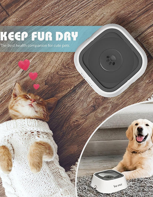 Load image into Gallery viewer, Dog Water Bowl No-Spill Pet Water Bowl Slow Water Feeder Dog Bowl No-Slip Pet Water Dispenser Vehicle Carried Dog Water Bowl for Dogs/Cats/Pets
