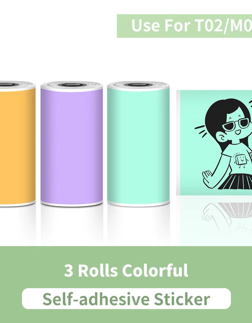 Load image into Gallery viewer, T02 Portable Printer Phomemo Mini Sticker Printer Self-Adhesive Labels Inkless Sticker Printer for Journal, Notes, Photo, DIY
