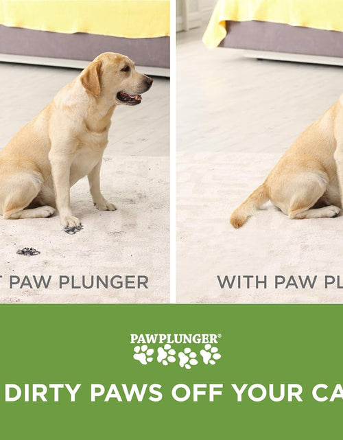 Load image into Gallery viewer, Paw Plunger – the Muddy Paw Cleaner for Dogs – Saves Carpet, Furniture, Bedding and Cars from Dirty Paw Prints – Use This Dog Paw Cleaner after Walks – Soft Bristles, Convenient Cup Handle
