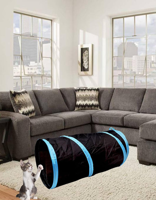 Load image into Gallery viewer, Cat Tunnel for Indoor Cats Interactive, Rabbit Tunnel Toys, Pet Toys Play Tunnels for Cats Kittens Rabbits Puppies Crinkle Collapsible
