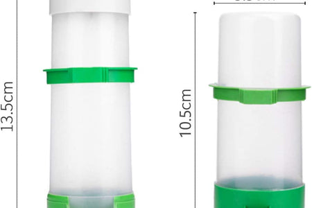 Bird Feeder, Bird Water Dispenser for Cage,  2PCS Automatic Bird Water Feeder with 1PCS Food Feeder for Cage Pet Parrot Budgie Lovebirds Cockatiel (2Pcs 90Ml + 1Pcs 150Ml)