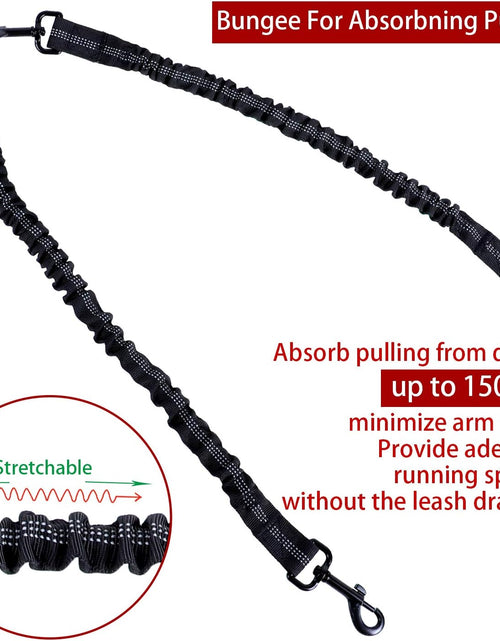 Load image into Gallery viewer, Dual Dog Leash, Double Dog Leash, 360° Swivel No Tangle Dog Walking Leash for 2 Dogs up to 200Lbs, Comfortable Adjustable Dual Padded Handles

