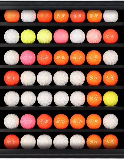 Load image into Gallery viewer, Golf Ball Display Case Lockable - Golf Ball Holder Gift for Golf Enthusiasts - Golf Ball Display Rack Cabinet for Wall Mount with 98% UV Protection Acrylic Glass Door

