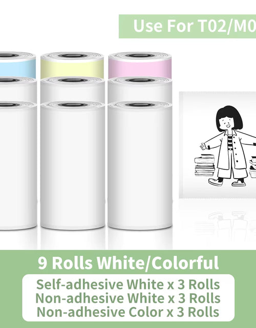 Load image into Gallery viewer, T02 Portable Printer Phomemo Mini Sticker Printer Self-Adhesive Labels Inkless Sticker Printer for Journal, Notes, Photo, DIY
