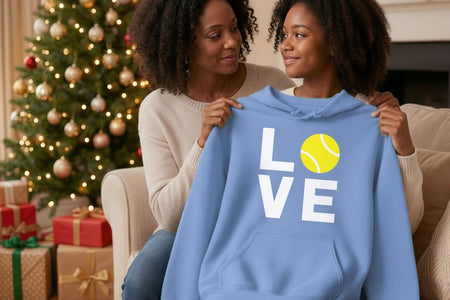 Love Tennis Sweatshirt Gift for Tennis Fan Tennis Player Cool Women Hoodie