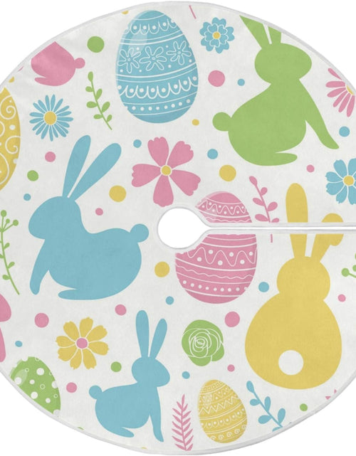 Load image into Gallery viewer, Easter Tree Skirt Easter Bunny Christmas Tree Skirt for Easter Day Holiday Party Home Decoration 36 Inch
