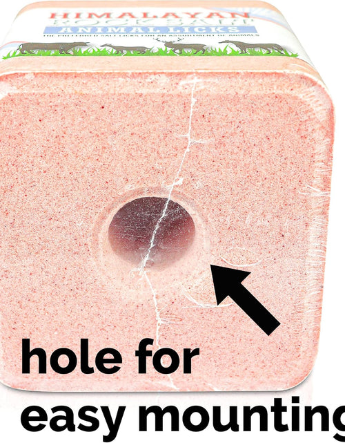 Load image into Gallery viewer, ® 5.5LB (2.5KG) Compressed Pink Himalayan Salt Lick | for Livestock and Wildlife Animals | 100% Pure &amp; Natural Feed Salt Block | Natural Minerals and Trace Elements
