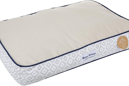 Now House for Pets by  Grey Diamond Cushion Dog Bed, Medium Medium Dog Bed Washable Dog Bed for Medium Dogs by Now House by  (FF16059)